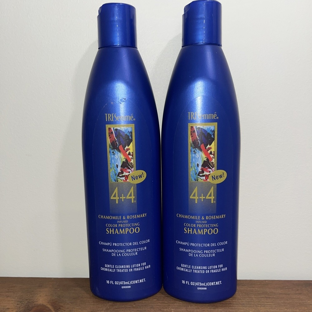2X TRESemme 4+4 Chamomile and Rosemary Color Protect SHAMPOO 16‎ Oz HTF RARE